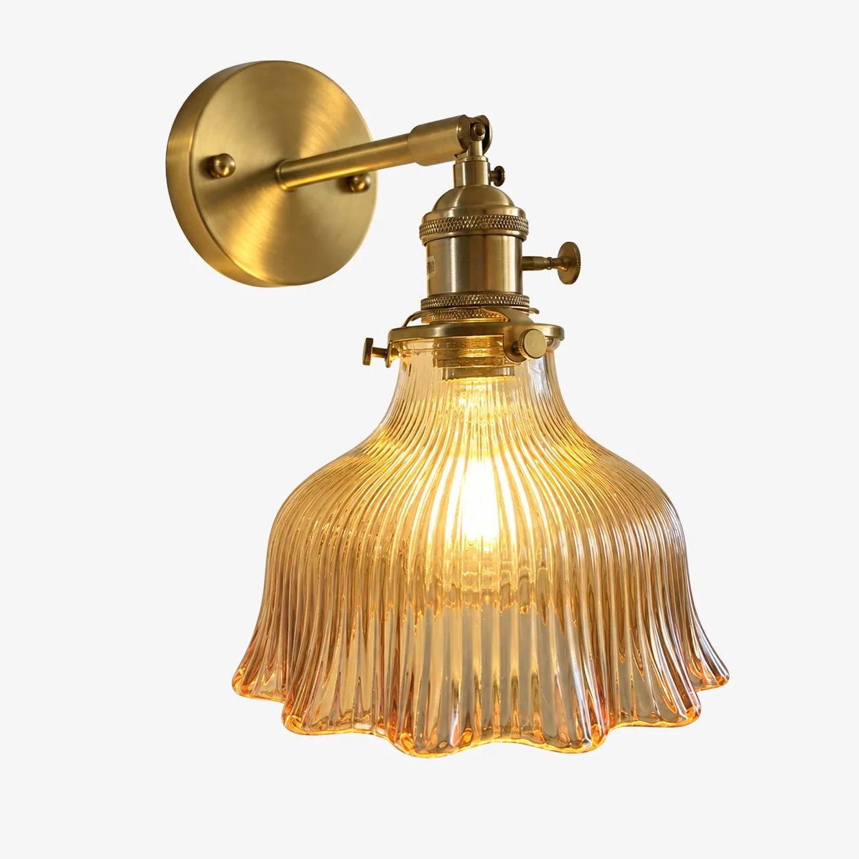 Amber Fluted Floral