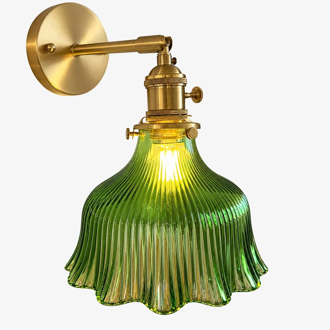 Green Fluted Floral